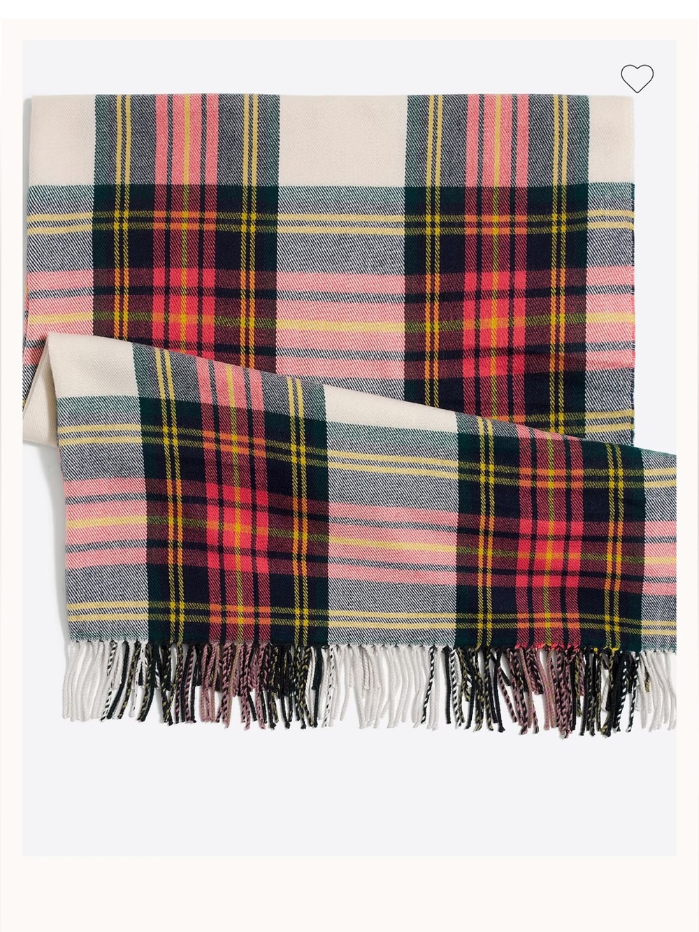 NWOT J Crew Plaid Blanket Scarf